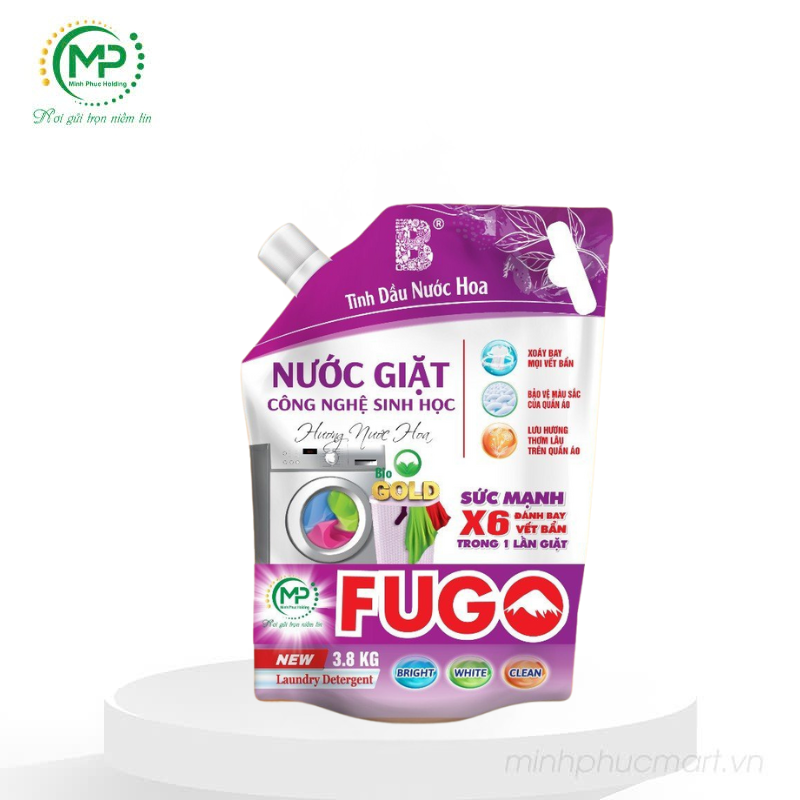 Túi Nước Giặt Fugo 3.8kg - Tím
