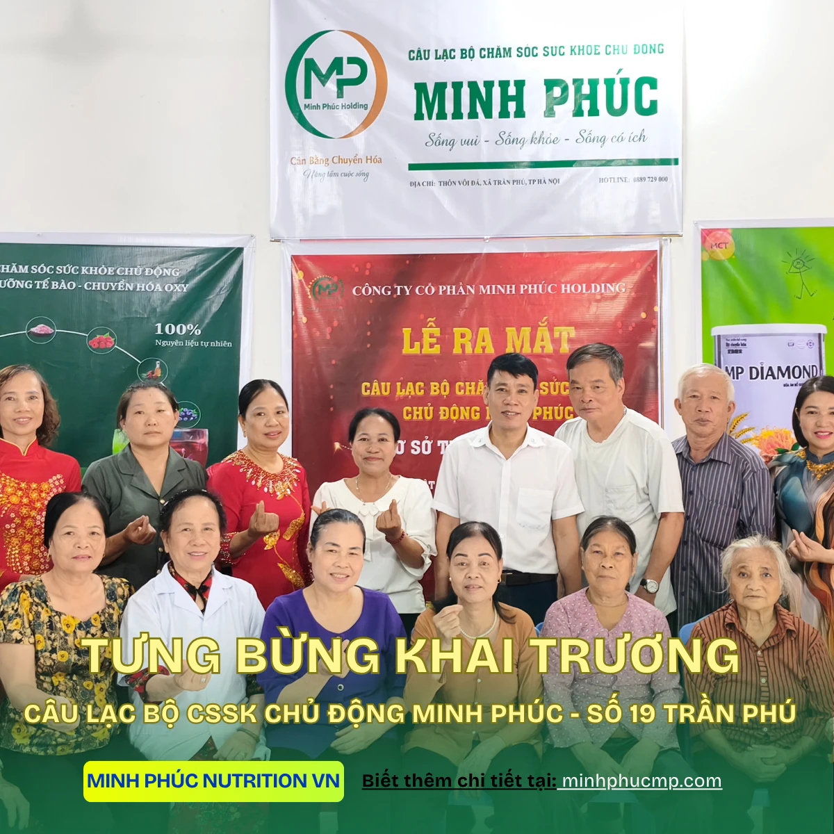 Khai Trương Mô Hình Câu Lạc Bộ Chăm Sóc Sức Khỏe Chủ Động Số 19 Tại Trần Phú